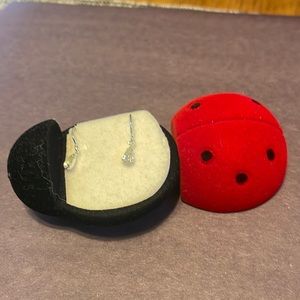 Cute ladybug box with earrings